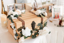 Load image into Gallery viewer, Rustic Wooden Ang Bao Box with lock (Rental)